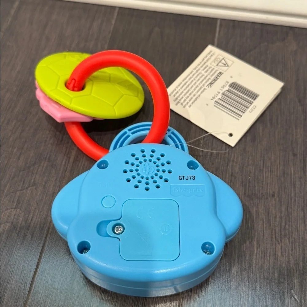 NWT Fisher-Price Blue and Red Puppy Baby Activity Toy with Teethers